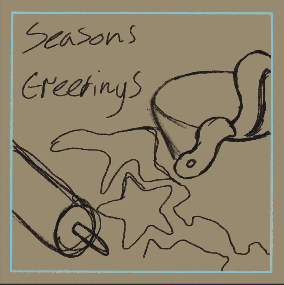 Spaghetti Dragon greeting card sketch